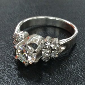 ダイヤモンドリング 0.92Ct Pt900 リング 0.92Ct Pt900