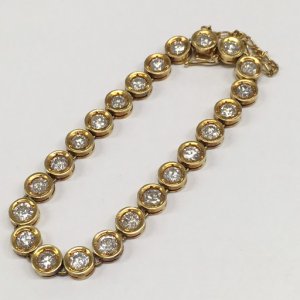ダイヤモンドブレスレット 23P 7.808Ct K18YG ブレスレット 23P 7.808Ct K18YG