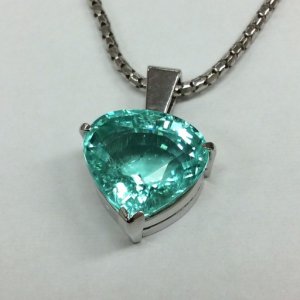 パライバトルマリン7.469Ct K18WG/Pt900 ネックレス ネックレス パライバトルマリン7.469Ct K18WG/Pt900