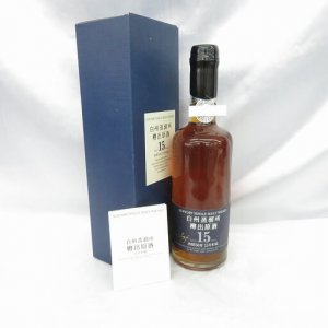 白州蒸溜所 樽出原酒 15年貯蔵 シングルモルト  600ml 箱/冊子付