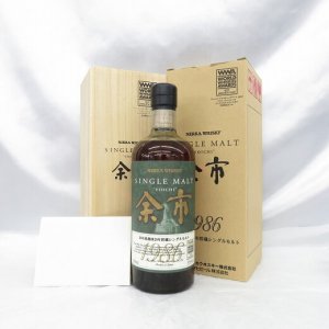 余市 1986 20年貯蔵 シングルモルト 外箱/木箱/冊子付