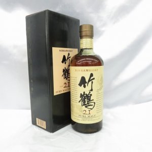 竹鶴 21年 ピュアモルト 箱有り(21年表記あり箱のみ) 旧ボトル