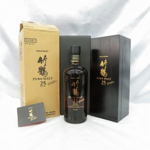 竹鶴 25年 ピュアモルト 完品 内箱/外箱/冊子付