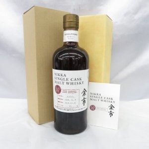 余市 シングルカスクモルト 10年 箱・冊子付
