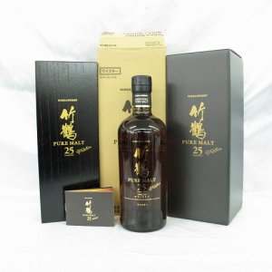 竹鶴 25年 ピュアモルト 完品 外箱/内箱/冊子付