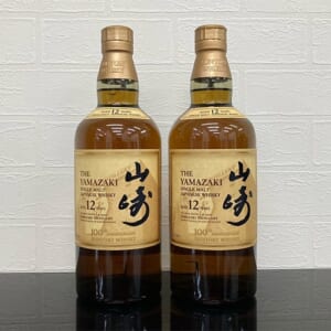 山崎 12年 シングルモルト 100周年記念ラベル 箱有 2本