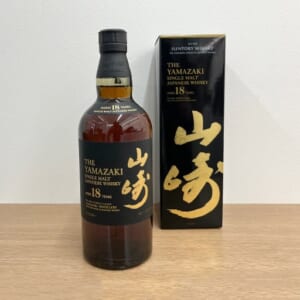 山崎 18年 シングルモルト ホログラムシール有 箱有り(上開き箱のみ)