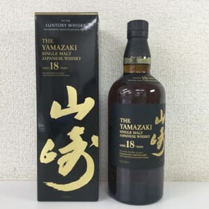 山崎 18年 シングルモルト ホログラムシール有 箱有り(上開き箱のみ)