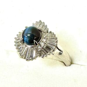 アレキサンドライトキャッツアイリング 1.7カラット