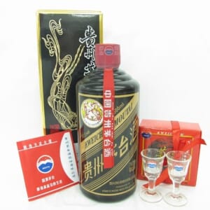 貴州茅台酒 マオタイ酒 天女ラベル 500ml 53% 2017 黒ボトル 箱/冊子/グラス付