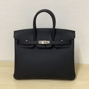 エルメス バーキン 25 トゴ 黒 シルバー金具