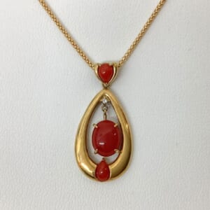 サンゴネックレス K18を含む8.3g