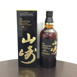 山崎 18年 シングルモルト ホログラムシール有 箱有り(上開き箱のみ)