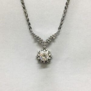 ダイヤモンドネックレス 1.74カラット(PT900を含む総重量15.4g)