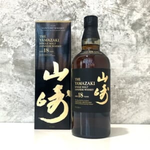 山崎 18年 シングルモルト ホログラムシール有 箱有り(上開き箱のみ)