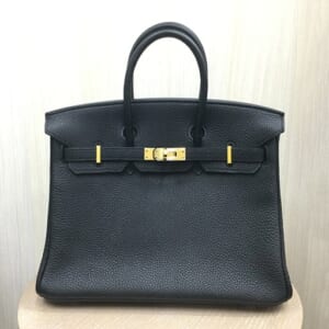 エルメス バーキン 25 トゴ 黒 ゴールド金具