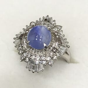 スターサファイアリング 2.91ct