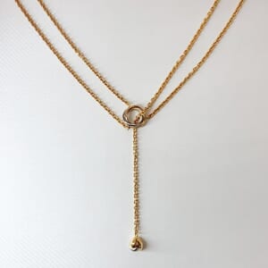 カルティエ ベビートリニティ パンピーユネックレス B7008700