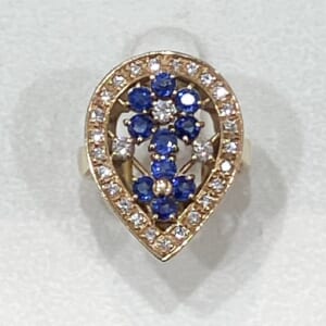 サファイアリング 1.23ct