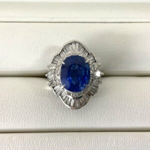 サファイアリング 5.35ct