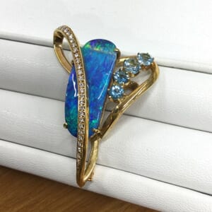 ボルダーオパールブローチ 16.95ct