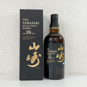 山崎 18年 シングルモルト 旧品(トップ3行) 箱有り 箱キズあり