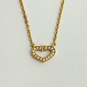 カルティエ Cハートネックレス B7008200