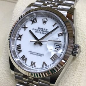 ロレックス デイトジャスト 36 ホワイト ローマ文字 ジュビリーブレス