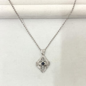 サファイアネックレス 0.46ct