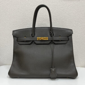 エルメス バーキン 35 トリヨン グレー ゴールド金具