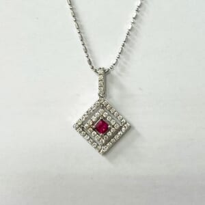 ルビーネックレス 0.5ct