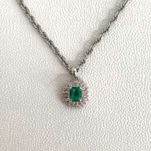 エメラルドネックレス 0.52ct
