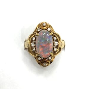 ホワイトオパールリング 1.76ct