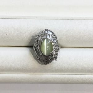 クリソベリルキャッツアイリング 5.01ct