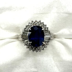 サファイアリング 3.6ct