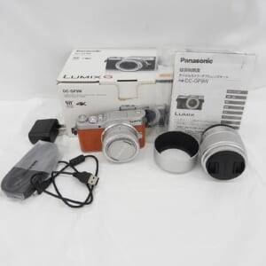Panasonic パナソニック ミラーレス一眼レフカメラ LUMIX DC-GF9W ダブルレンズキット オレンジ 中古品