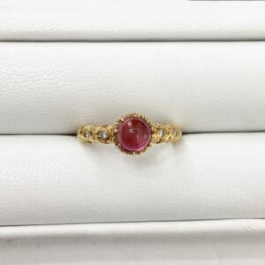ピンクトルマリンリング K18を含む総重量4.2g