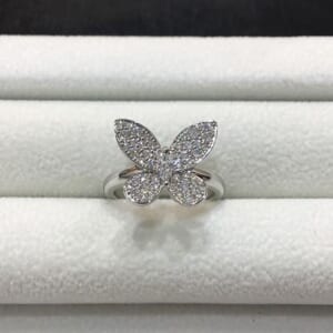 グラフ パヴェバタフライダイヤモンドミニリング RGR523