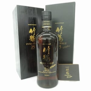 竹鶴 25年 ピュアモルト 外箱/木箱/冊子付