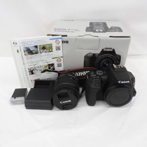 Canon キャノン デジタル一眼レフカメラ EOS Kiss X10 EF-S 18-55 IS STM レンズキット ブラック 中古品