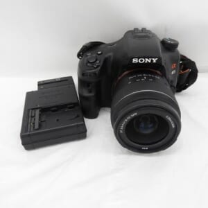 SONY ソニー ミラーレス一眼レフカメラ α65 SLT-A65V レンズ DT 3.5-5.6/18-55 SAM SAL1855 セット 中古品