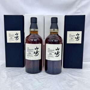 山崎 25年 シングルモルト 新型 ホログラムシール有 完品 2本セット