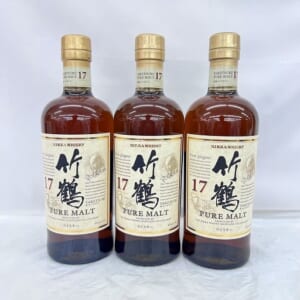 竹鶴 17年 ピュアモルト 箱無し 3本セット