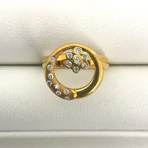 ダイヤモンドリング K18を含む総重量4.1g