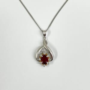 ルビーネックレス 0.97ct