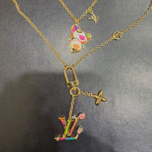 ルイヴィトン セット2ネックレススーパーフラット LV×TM M02499