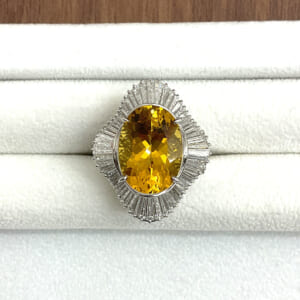 シトリンリング 12.45ct