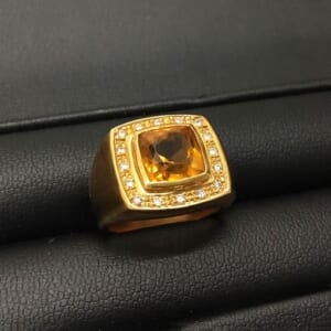 トパーズリング K18を含む総重量13.8g
