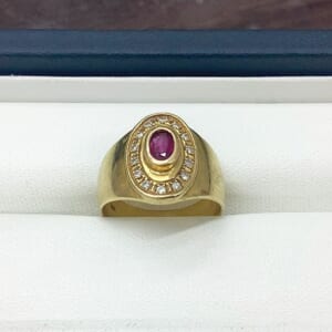 ルビーリング 0.34ct