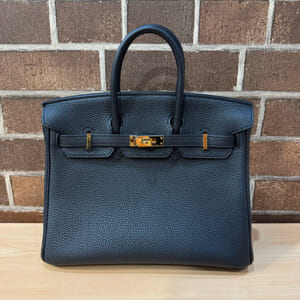 エルメス バーキン 25 トゴ 黒 ゴールド金具